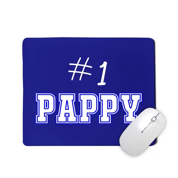 #1 Pappy Fathers Day Present Daddy Pa American Dad Cute Gift Mousepad