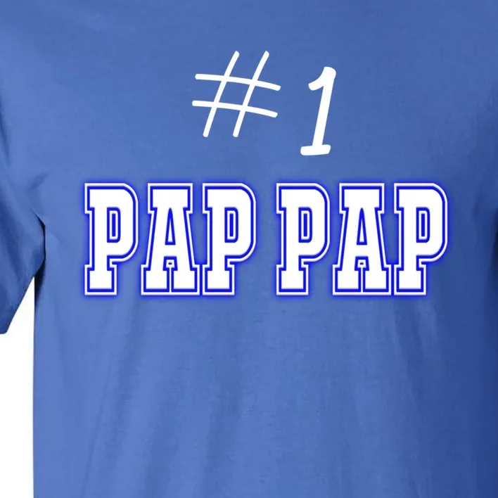 #1 Pap Pap Grandfather Granddad American Grandpa Gift Tall T-Shirt