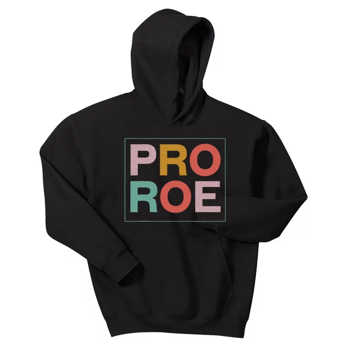 1973 P.R.O R.O.E P.R.O C.H.O.I.C.E Feminist Kids Hoodie