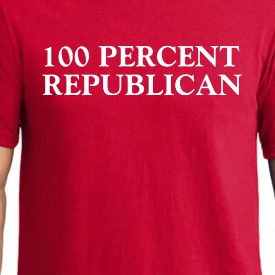 100 Percent Republican Conservative Gifts Pajama Set