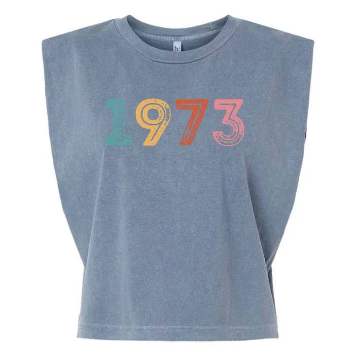 1973 Pro Roe Pro Vintage Choice Women Rights Feminist Garment-Dyed Women's Muscle Tee