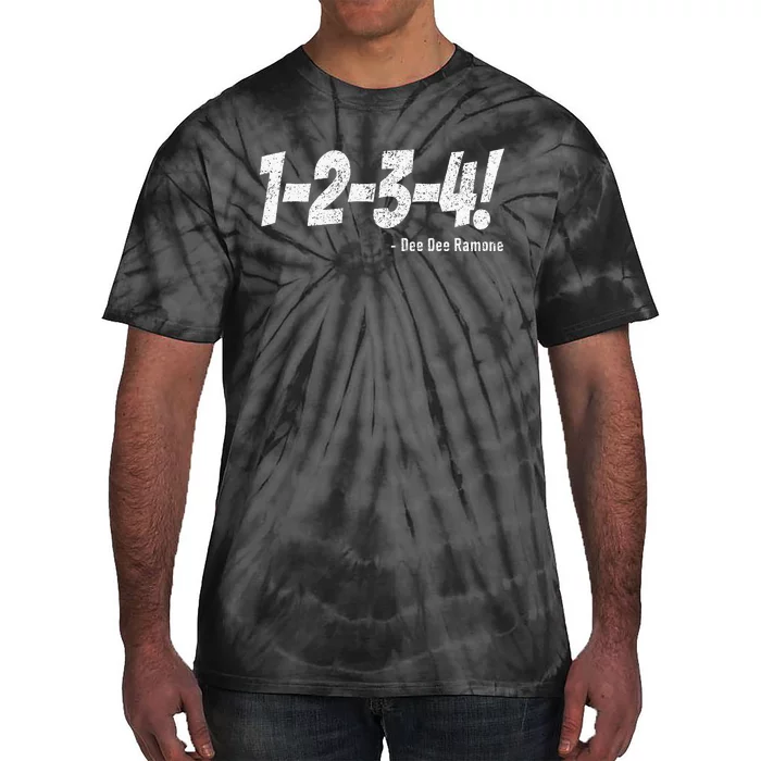 1234! Punk Rock Countdown Tempo Funny Tie-Dye T-Shirt