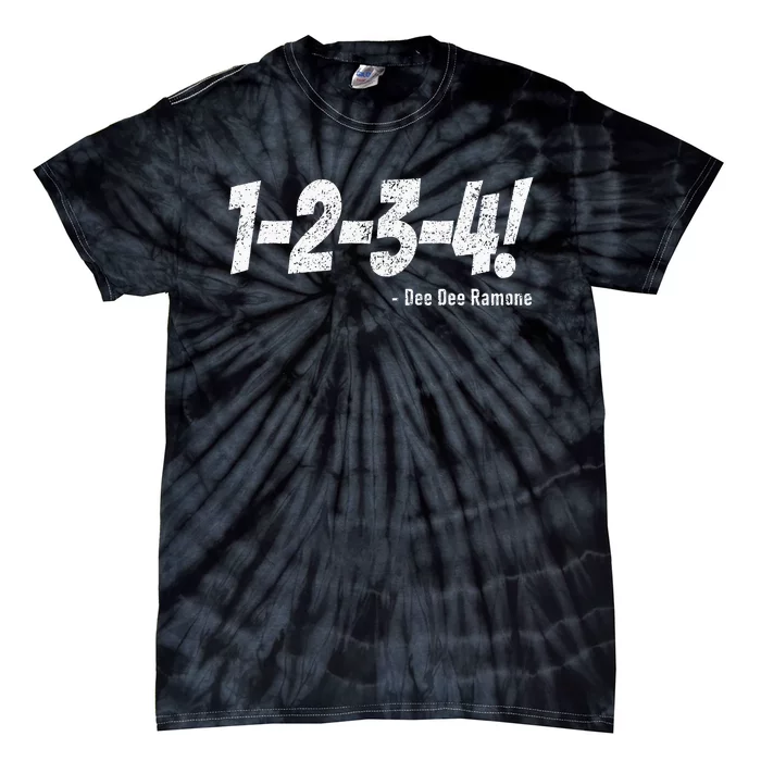 1234! Punk Rock Countdown Tempo Funny Tie-Dye T-Shirt