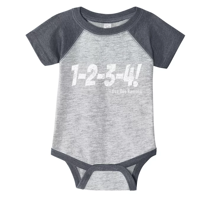 1234! Punk Rock Countdown Tempo Funny Infant Baby Jersey Bodysuit