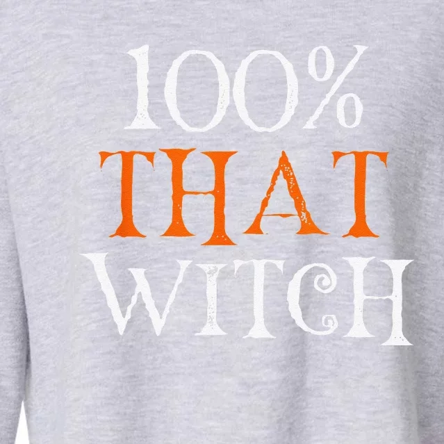 100 Percent That Witch Cropped Pullover Crew