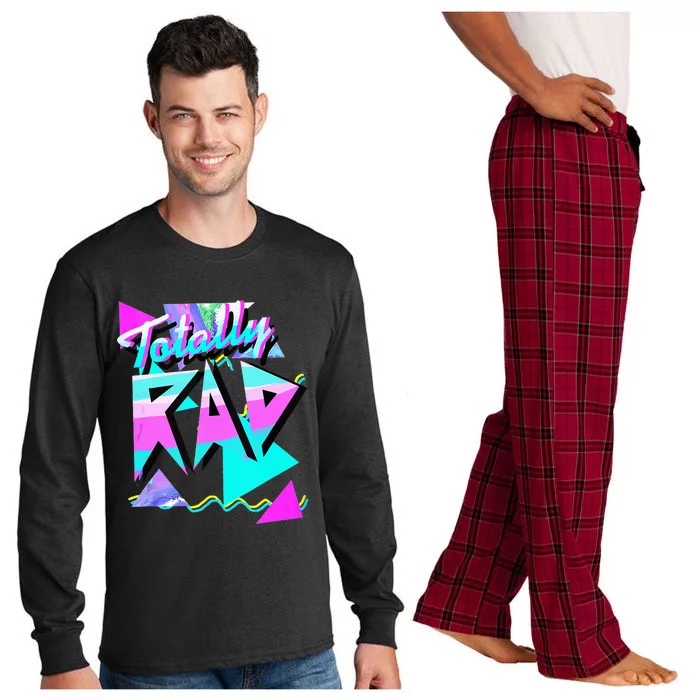 1980's Party Theme Style Totally Rad 80s Casual Hipster Long Sleeve Pajama Set