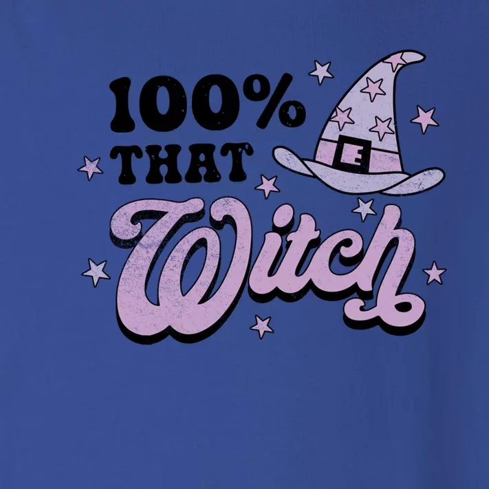 100 Percent That Witch Halloween Gift Toddler Long Sleeve Shirt