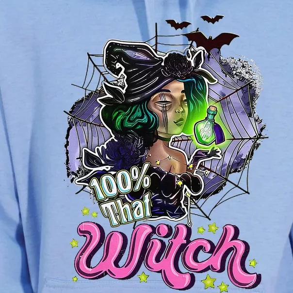 100 Percent That Witch Funny Halloween Gifts Unisex Surf Hoodie