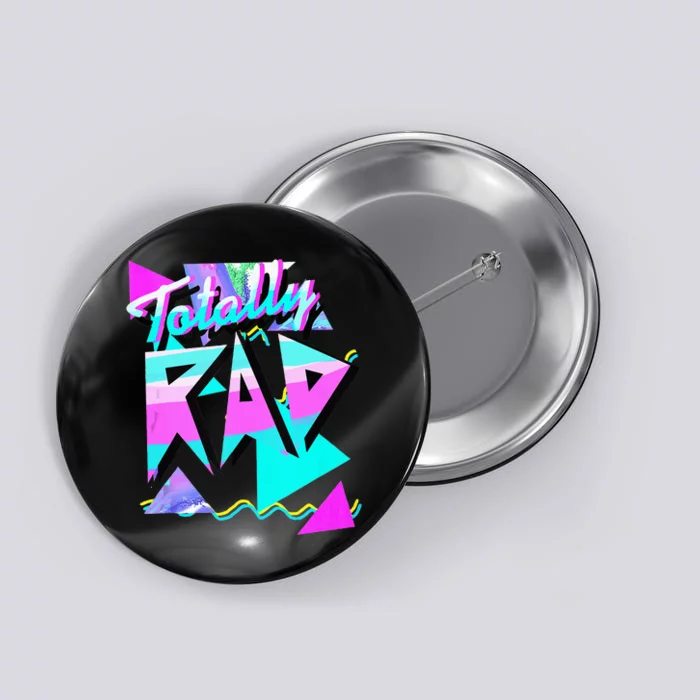 1980s Party Theme Style Totally Rad 80s Casual Hipster V.10 Button