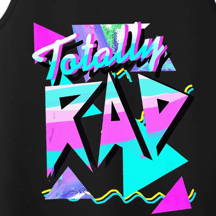 1980s Party Theme Style Totally Rad 80s Casual Hipster V.10 Performance Tank