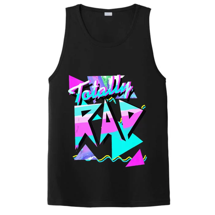 1980s Party Theme Style Totally Rad 80s Casual Hipster V.10 Performance Tank