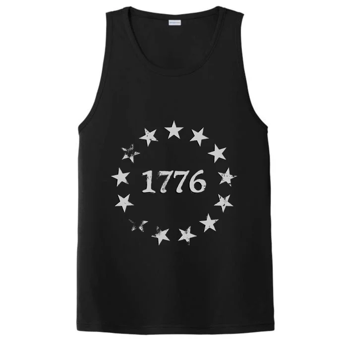 1776 Patriotic Vintage Style Usa Performance Tank