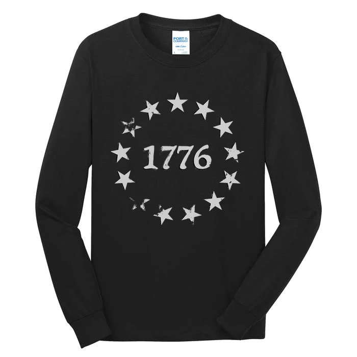 1776 Patriotic Vintage Style USA 4th Of July Tall Long Sleeve T-Shirt