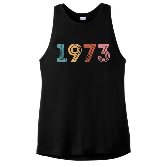 1973 Pro Vintage Choice Women Rights Feminist Ladies Tri-Blend Wicking Tank