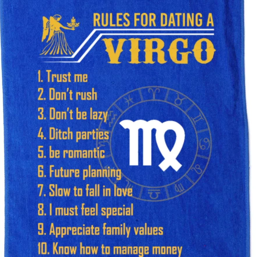 10 Rules For Dating A Virgo Zodiac Sign Horoscope Birthday Gift Platinum Collection Golf Towel