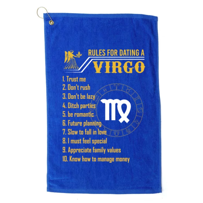 10 Rules For Dating A Virgo Zodiac Sign Horoscope Birthday Gift Platinum Collection Golf Towel