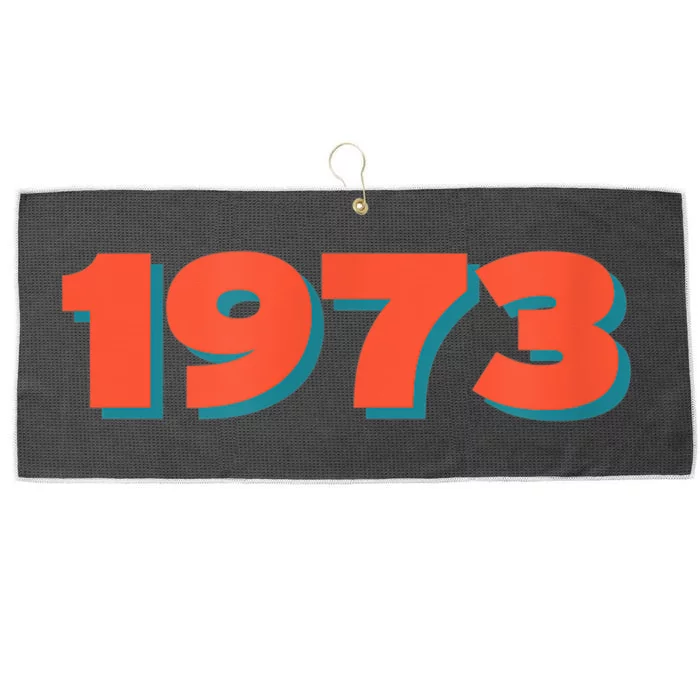 1973 Retro Historic Year Remembrance Large Microfiber Waffle Golf Towel