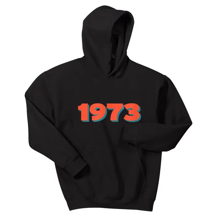 1973 Retro Historic Year Remembrance Kids Hoodie