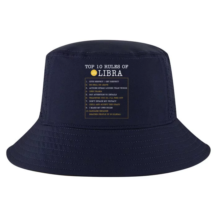 10 Rules Of Libra Horoscope Zodiac Astrological Sign Gift Cool Comfort Performance Bucket Hat