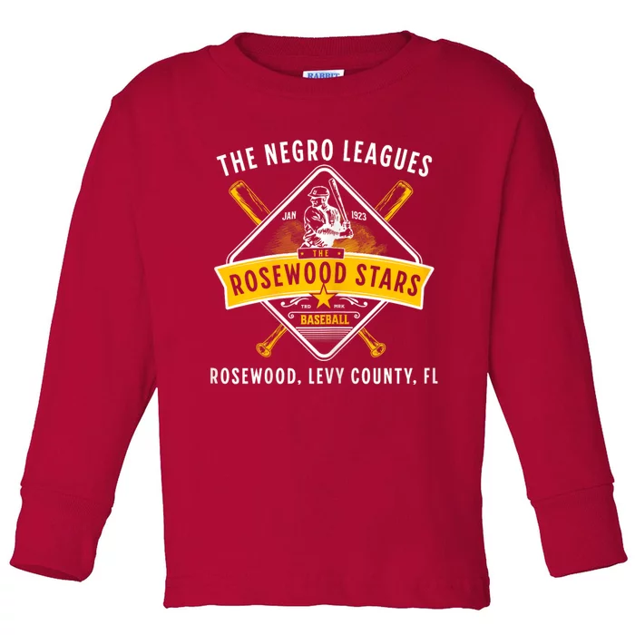 1923 Rosewood Stars Negro League Baseball Legacy Toddler Long Sleeve Shirt