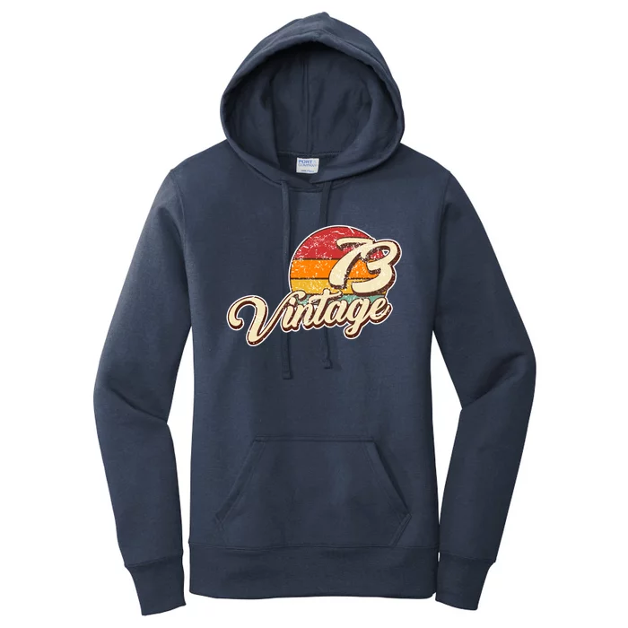 1973 Retro Sunset Vintage 73 Gift Women's Pullover Hoodie