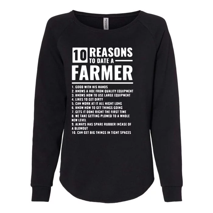 10 Reasons To Date A Farmer Womens California Wash Sweatshirt