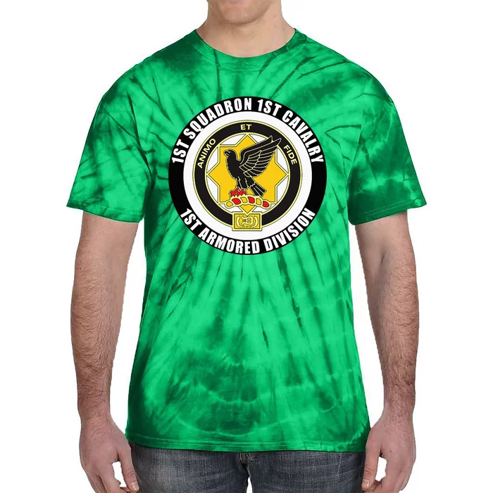 1st Squadron 1st Cavalry 1st Armored Division Veteran Tie-Dye T-Shirt