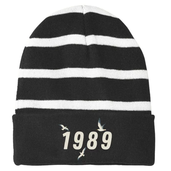 1989 Seagulls Striped Beanie with Solid Band