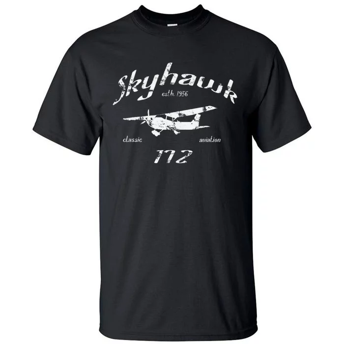 172 Skyhawk Airplane Classic Vintage Aviation Private PIlot Tall T-Shirt