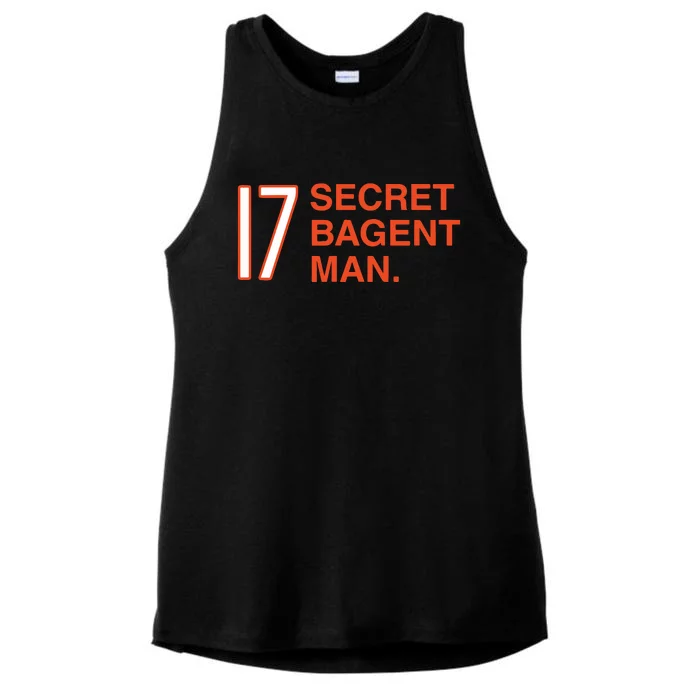 17 Secret Bagent Man Ladies Tri-Blend Wicking Tank