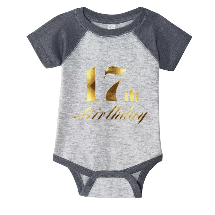 17th (Seventeenth) Birthday Party Wear Infant Baby Jersey Bodysuit