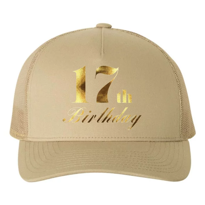 17th (Seventeenth) Birthday Party Wear Yupoong Adult 5-Panel Trucker Hat