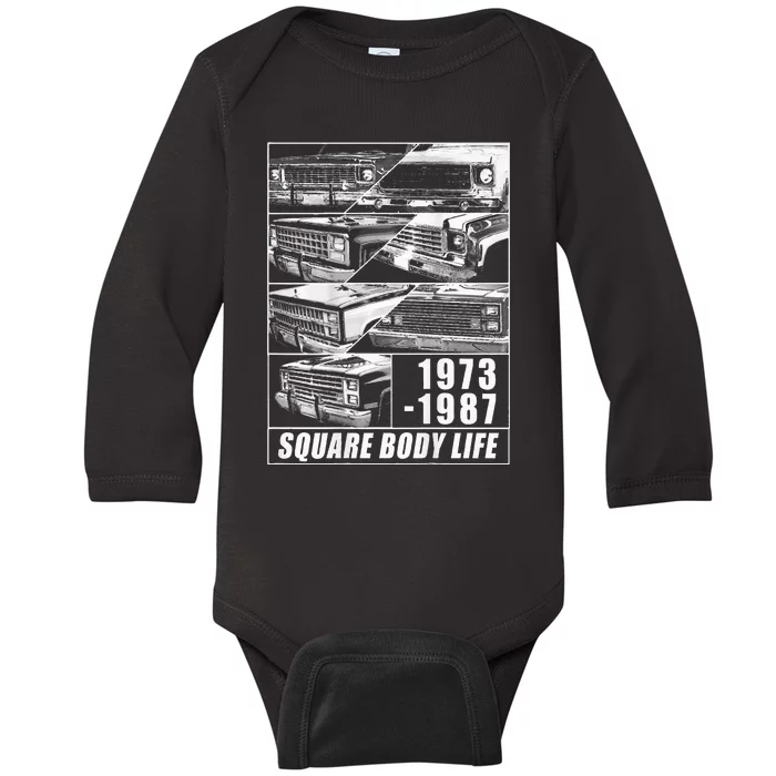 19731987 Square Body Truck Squarebody Baby Long Sleeve Bodysuit