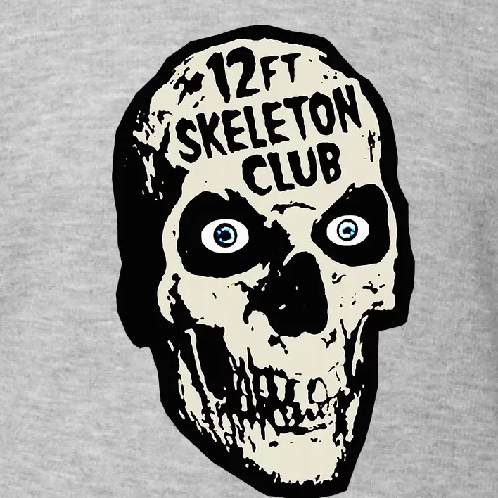 12ft Skeleton Club Skull Halloween Spooky Toddler Sweatshirt