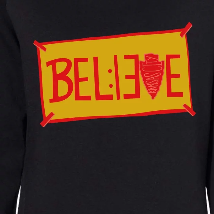 13 Seconds Chiefs Believe 13 Seconds 20 Womens California Wash Sweatshirt