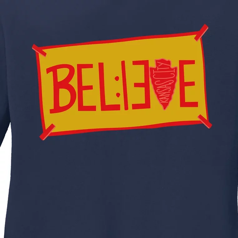 13 Seconds Chiefs Believe 13 Seconds 20 Ladies Long Sleeve Shirt