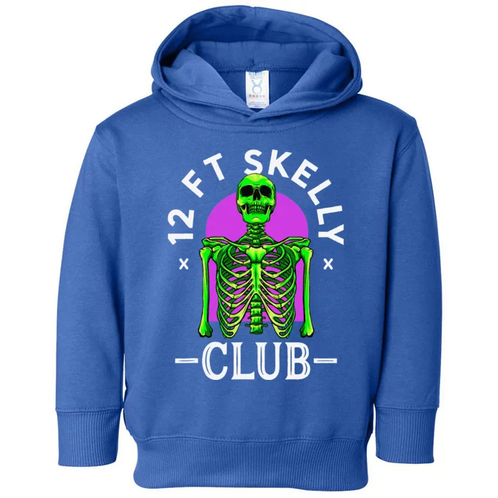 12ft Skelly Club Halloween 12 Foot Skeleton Appreciation Toddler Hoodie