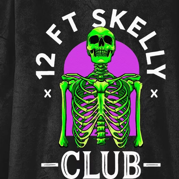 12ft Skelly Club Halloween 12 Foot Skeleton Appreciation Hooded Wearable Blanket