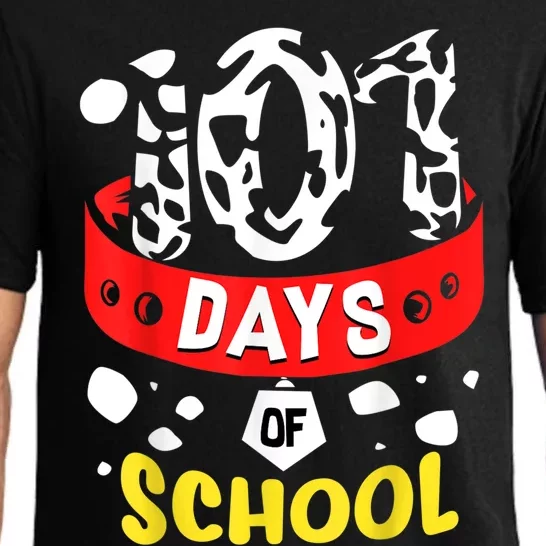 101 School Days Gift Dalmatian Dog 100th Sayings Pajama Set