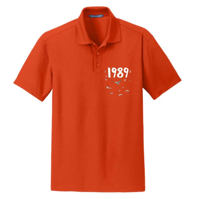 1989 Seagull Funny Dry Zone Grid Performance Polo