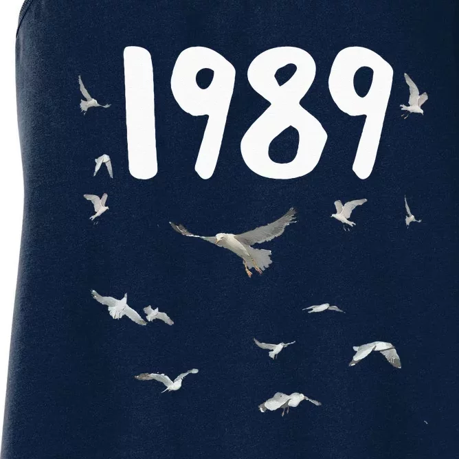 1989 Seagull Funny Women's Racerback Tank