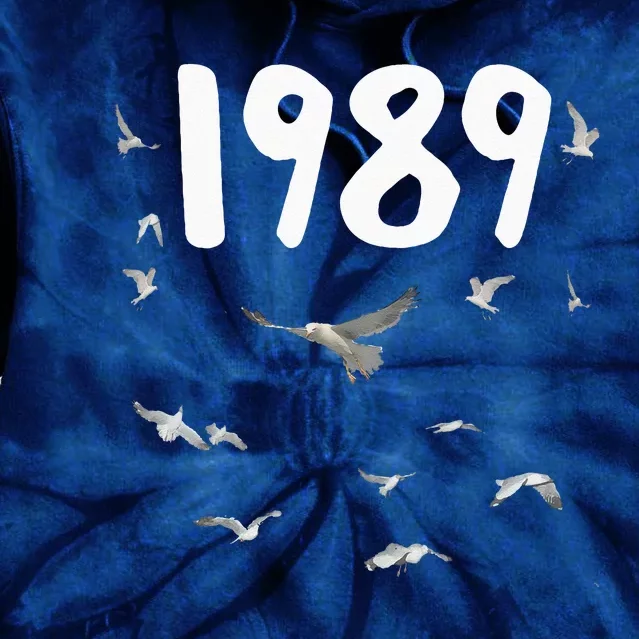 1989 Seagull Funny Tie Dye Hoodie