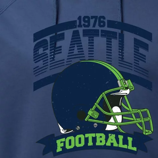 1976 Seattle Football Team Supporter Performance Fleece Hoodie