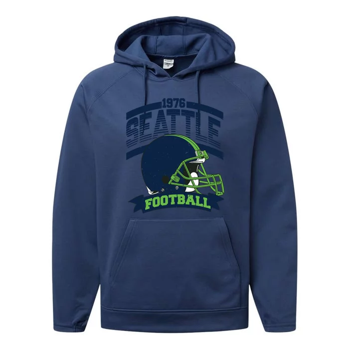 1976 Seattle Football Team Supporter Performance Fleece Hoodie