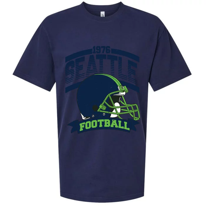 1976 Seattle Football Team Supporter Sueded Cloud Jersey T-Shirt