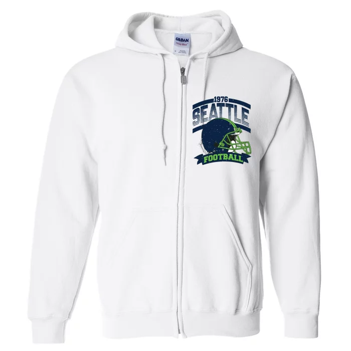 1976 Seattle Football Team Supporter Full Zip Hoodie