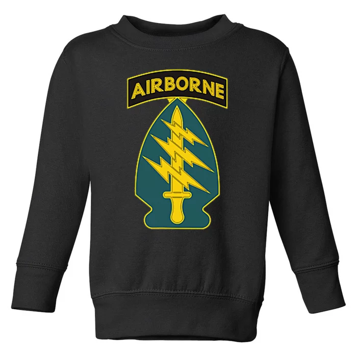 1st Special Forces Green Beret Airborne Sf Veteran Toddler Sweatshirt