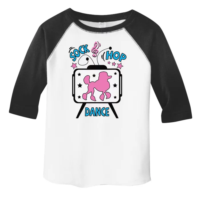 1950s Sock Hop Dance Poodle 50s Costume Rockabilly Pink Toddler Fine Jersey T-Shirt