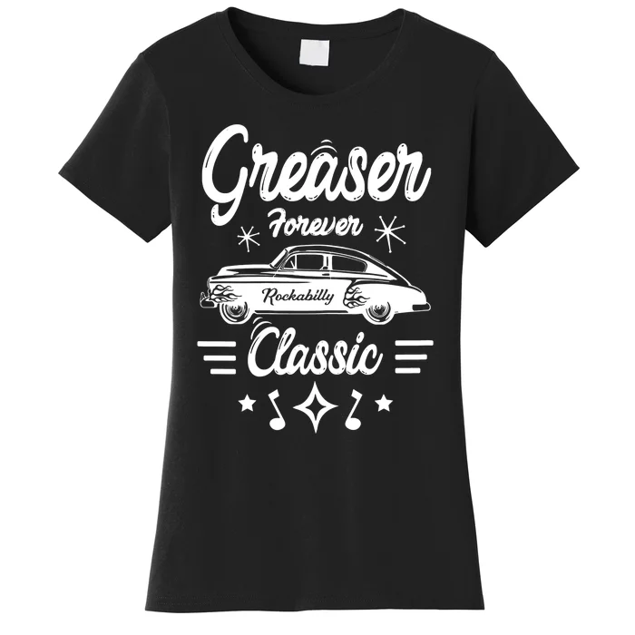 1950s Sock Hop Costume Gift Retro 50s Vintage Rockabilly Greaser Women's T-Shirt