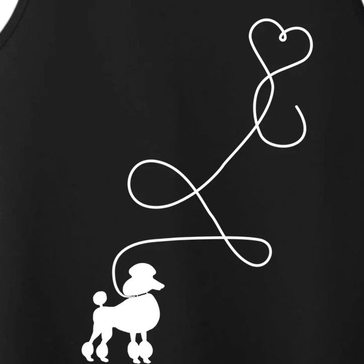 1950's Sock Hop Costume Gift Dog Cute Poodle Heart Performance Tank